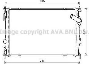 Ava Quality Cooling DN2419 - Jäähdytin,moottorin jäähdytys inparts.fi