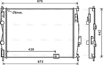 Ava Quality Cooling DN2414 - Jäähdytin,moottorin jäähdytys inparts.fi