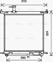 Ava Quality Cooling DN2435 - Jäähdytin,moottorin jäähdytys inparts.fi