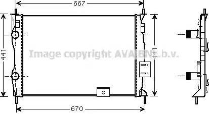 Ava Quality Cooling DN 2279 - Jäähdytin,moottorin jäähdytys inparts.fi