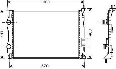 Ava Quality Cooling DN 2278 - Jäähdytin,moottorin jäähdytys inparts.fi