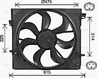 Ava Quality Cooling DN7540 - Tuuletin, moottorin jäähdytys inparts.fi