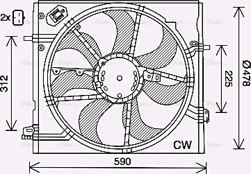 Ava Quality Cooling DN7535 - Tuuletin, moottorin jäähdytys inparts.fi