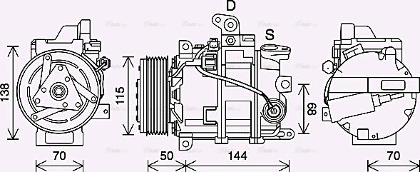 Ava Quality Cooling DNAK447 - Kompressori, ilmastointilaite inparts.fi