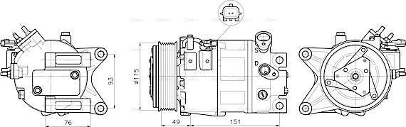 Ava Quality Cooling DNAK488 - Kompressori, ilmastointilaite inparts.fi