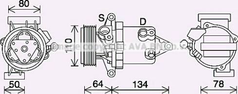 Ava Quality Cooling DNK437 - Kompressori, ilmastointilaite inparts.fi