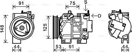 Ava Quality Cooling DNAK335 - Kompressori, ilmastointilaite inparts.fi