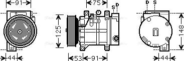 Ava Quality Cooling DN K259 - Kompressori, ilmastointilaite inparts.fi