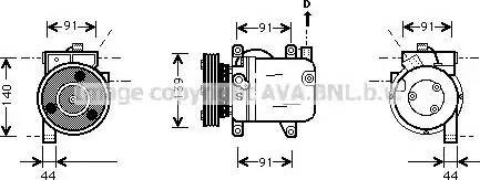 Ava Quality Cooling DN K001 - Kompressori, ilmastointilaite inparts.fi