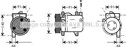 Ava Quality Cooling DN K002 - Kompressori, ilmastointilaite inparts.fi