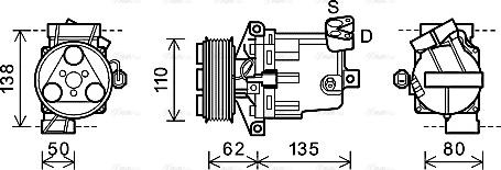 Ava Quality Cooling DNK342 - Kompressori, ilmastointilaite inparts.fi