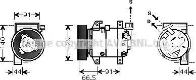 Ava Quality Cooling DN K286 - Kompressori, ilmastointilaite inparts.fi