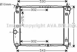 Ava Quality Cooling DW 2066 - Jäähdytin,moottorin jäähdytys inparts.fi