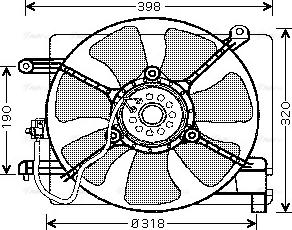 Ava Quality Cooling DW 7502 - Tuuletin, moottorin jäähdytys inparts.fi