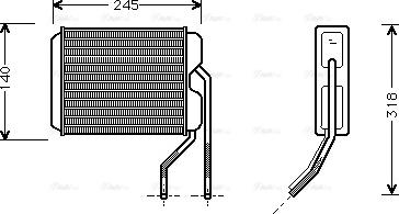 Ava Quality Cooling DWA6026 - Lämmityslaitteen kenno inparts.fi