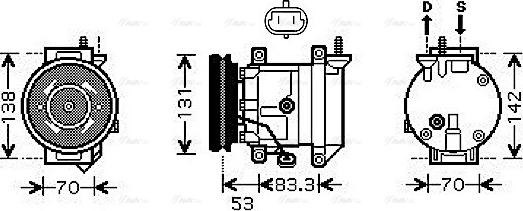 Ava Quality Cooling DWAK080 - Kompressori, ilmastointilaite inparts.fi