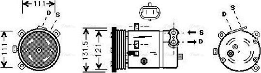 Ava Quality Cooling DWAK038 - Kompressori, ilmastointilaite inparts.fi