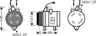 Ava Quality Cooling DWAK079 - Kompressori, ilmastointilaite inparts.fi