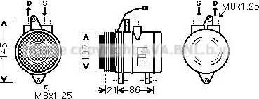 Ava Quality Cooling DW K079 - Kompressori, ilmastointilaite inparts.fi