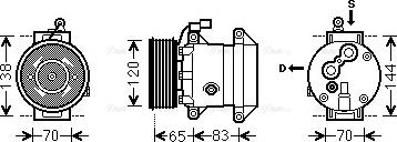 Ava Quality Cooling DWK095 - Kompressori, ilmastointilaite inparts.fi