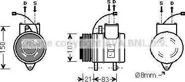 Ava Quality Cooling DW K041 - Kompressori, ilmastointilaite inparts.fi