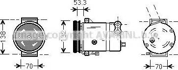 Ava Quality Cooling DW K018 - Kompressori, ilmastointilaite inparts.fi