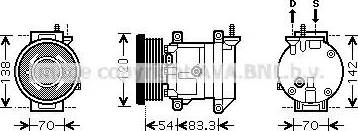 Ava Quality Cooling DW K071 - Kompressori, ilmastointilaite inparts.fi