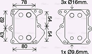 Ava Quality Cooling FD3625 - Moottoriöljyn jäähdytin inparts.fi