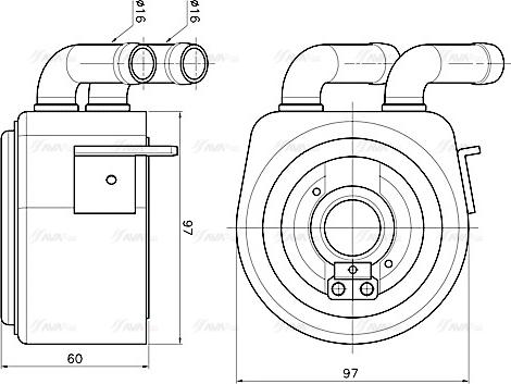 Ava Quality Cooling FD3700 - Moottoriöljyn jäähdytin inparts.fi