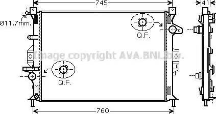 Ava Quality Cooling FD 2424 - Jäähdytin,moottorin jäähdytys inparts.fi