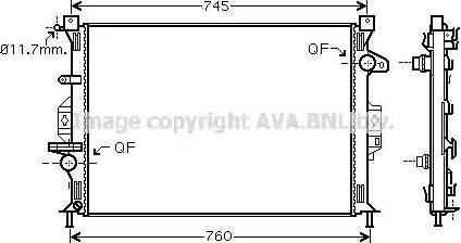 Ava Quality Cooling FD 2423 - Jäähdytin,moottorin jäähdytys inparts.fi