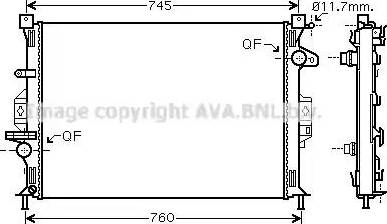 Ava Quality Cooling FD 2422 - Jäähdytin,moottorin jäähdytys inparts.fi