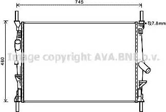 Ava Quality Cooling FD2589 - Jäähdytin,moottorin jäähdytys inparts.fi