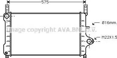 Ava Quality Cooling FD 2172 - Jäähdytin,moottorin jäähdytys inparts.fi