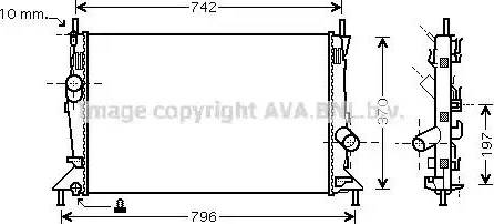 Ava Quality Cooling FD 2369 - Jäähdytin,moottorin jäähdytys inparts.fi