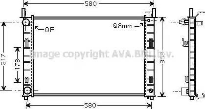 Ava Quality Cooling FD 2326 - Jäähdytin,moottorin jäähdytys inparts.fi