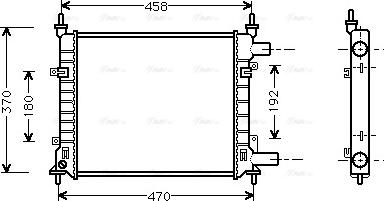 Ava Quality Cooling FD 2257 - Jäähdytin,moottorin jäähdytys inparts.fi