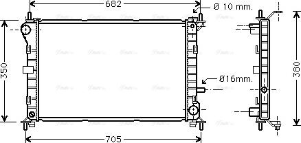 Ava Quality Cooling FD 2264 - Jäähdytin,moottorin jäähdytys inparts.fi