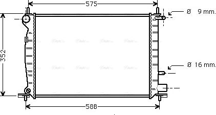 Ava Quality Cooling FD 2219 - Jäähdytin,moottorin jäähdytys inparts.fi