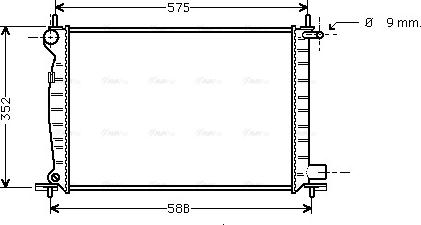 Ava Quality Cooling FD 2224 - Jäähdytin,moottorin jäähdytys inparts.fi