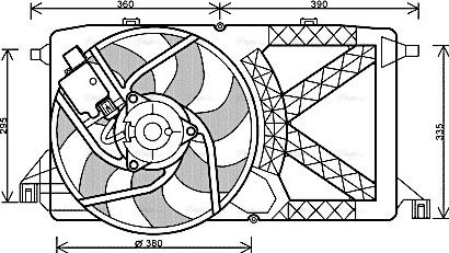 Ava Quality Cooling FD 7544 - Tuuletin, moottorin jäähdytys inparts.fi