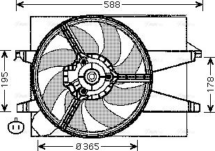 Ava Quality Cooling FD 7541 - Tuuletin, moottorin jäähdytys inparts.fi