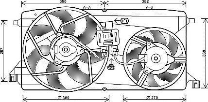 Ava Quality Cooling FD 7543 - Tuuletin, moottorin jäähdytys inparts.fi