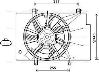 Ava Quality Cooling FD7559 - Tuuletin, moottorin jäähdytys inparts.fi