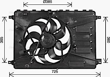 Ava Quality Cooling FD7554 - Tuuletin, moottorin jäähdytys inparts.fi