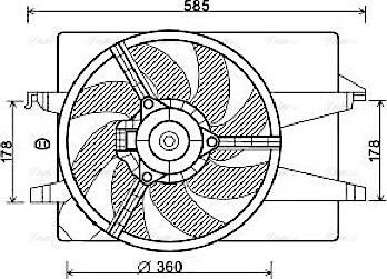 Ava Quality Cooling FD 7551 - Tuuletin, moottorin jäähdytys inparts.fi