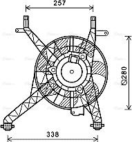 Ava Quality Cooling FD7558 - Tuuletin, moottorin jäähdytys inparts.fi