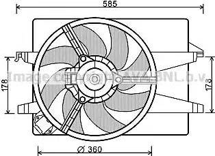 Ava Quality Cooling FD 7552 - Tuuletin, moottorin jäähdytys inparts.fi