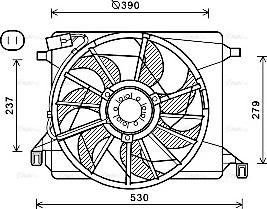 Ava Quality Cooling FD7560 - Tuuletin, moottorin jäähdytys inparts.fi