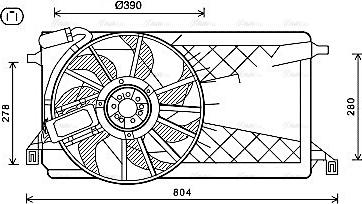 Ava Quality Cooling FD7563 - Tuuletin, moottorin jäähdytys inparts.fi